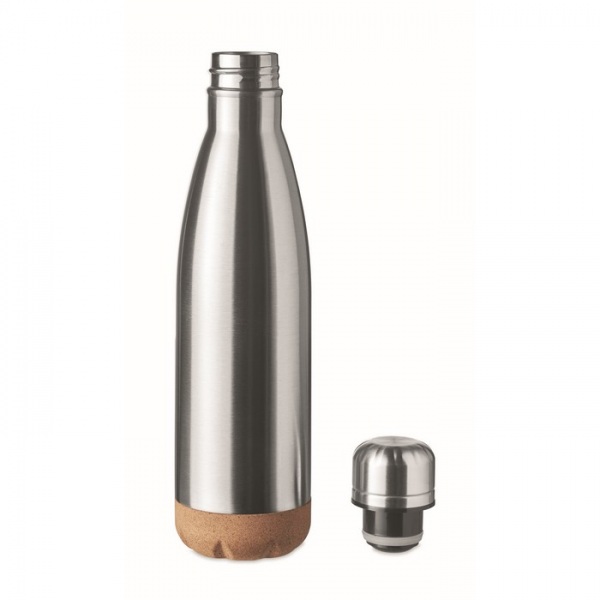 Termo fľaša s dvojitou stenou 600 ml, Dull silver