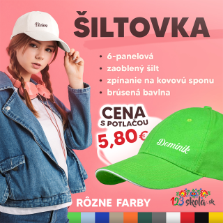 Šiltovka s potlačou
