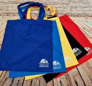 Farebná taška, dlhé uši + potlač loga