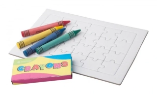 Puzzle s voskovkami